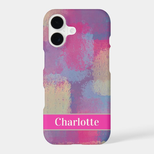 Pretty Pastel Patchwork Abstract Design (Back)