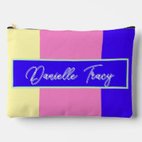 Pretty Pastel Personalised Accessory Pouch