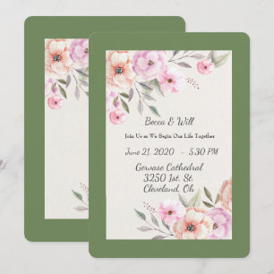 Pretty Pastel Petals Invitation