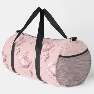 PRETTY PASTEL PINK BALLET TUTU COSTUME DUFFLE BAG