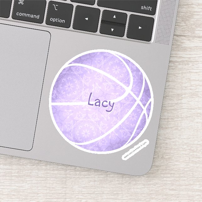 pretty pastel purple basketball girls name (Detail)