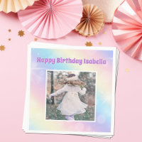 Pretty Pastel Rainbow Sparkle Girls Birthday Party