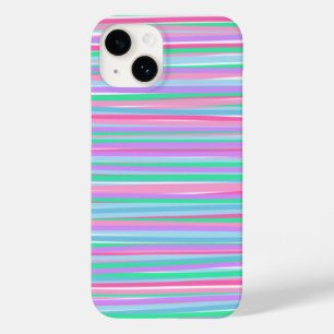 Pretty Pastel Stripes Case-Mate iPhone 14 Case