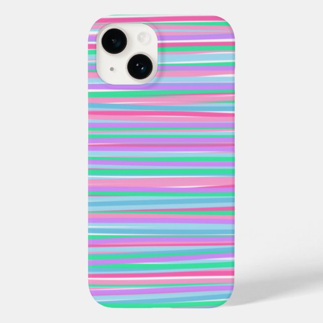 Pretty Pastel Stripes Case-Mate iPhone Case (Back)
