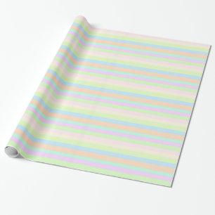 Pretty Pastel Stripes Wrapping Paper