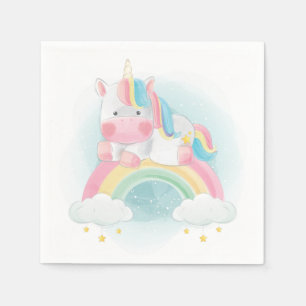 Pretty Pastel Unicorn Napkin