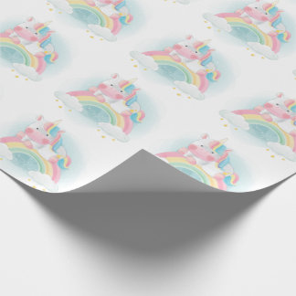 Pretty Pastel Unicorn Wrapping Paper