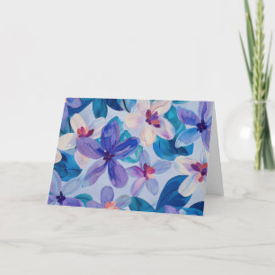 Pretty Pastel Watercolor Floral Note Card