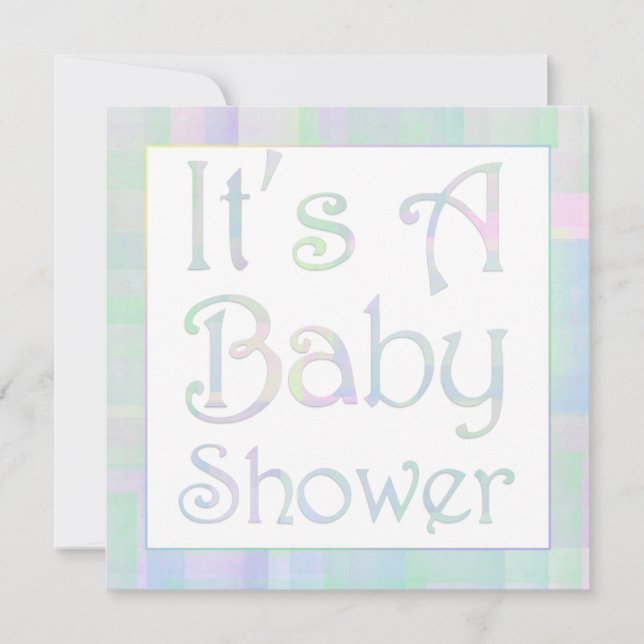 Pretty Pastels Baby Shower Invitation (Front)