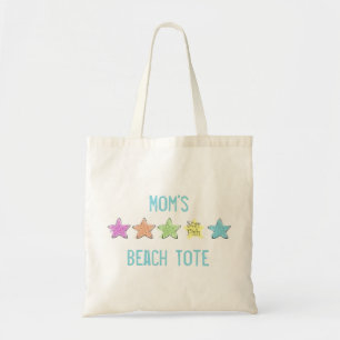 Pretty Pastels Custom Starfish Beach Tote Bag