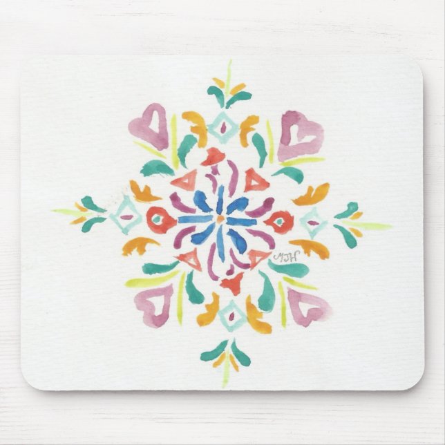 Pretty Pattern Art Mouse Pad (Front)