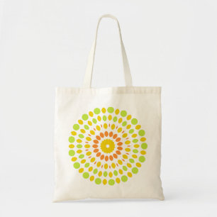 Pretty pattern in citrus colors tote bag