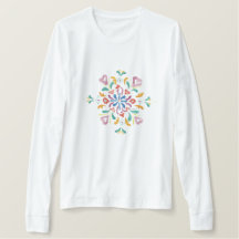 Pretty Pattern Ladies Long Sleeve T-Shirt