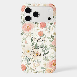 Pretty Peach Blush Pink Floral