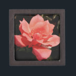 Pretty Peach Pink Rose floral Jewellery Box<br><div class="desc">Peach Pink Rose Beautiful photo of a peachy pink rose by Artist Sandra Marie Closs. Add your own text, name or monogram to create the perfect product for any occasion. Wedding, bridal party garden party, sympathy , birthday, baby shower, any celebration or just to make your day a little bit...</div>