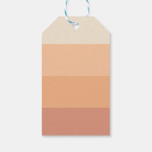 Pretty Peach Stripes Gift Tags