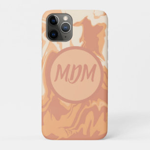 Pretty Peach Swirls Case-Mate iPhone Case