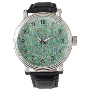 Pretty Peacock Feathers Watch