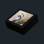 Pretty Peacock Gold Christmas Gift Box<br><div class="desc">Pretty Peacock Gold Glam inspirational feathers Christmas or any occasion</div>