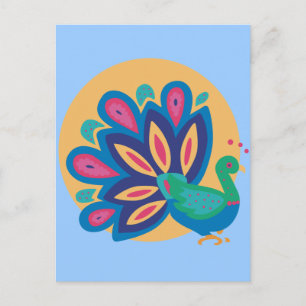 Pretty Peacock One Postcard