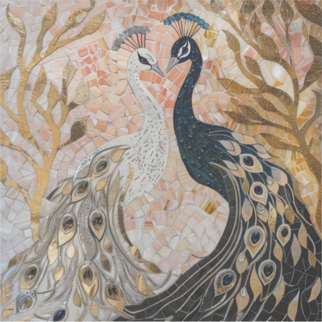 Pretty Peacocks Gold Glam   (Front)