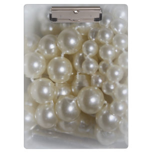 Pretty Pearls Home Office Clipboard