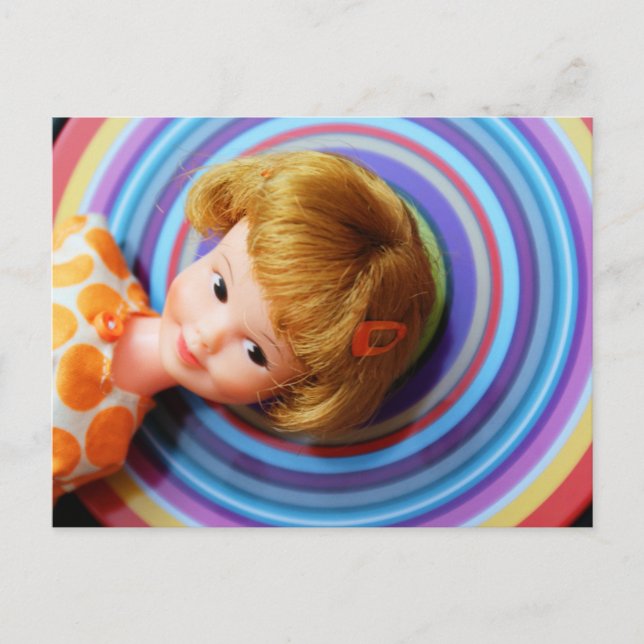 Pretty Penny Brite with circles Postcard (Front)