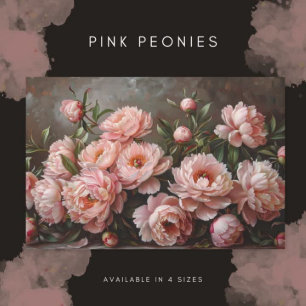 Pretty Peony Painting Blush Pink Decoupage Tissue Paper