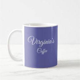 Pretty Periwinkle Personalised Coffee Mug