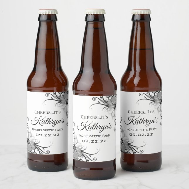 Pretty & Personalised Beer Bottle Label (Bottles)