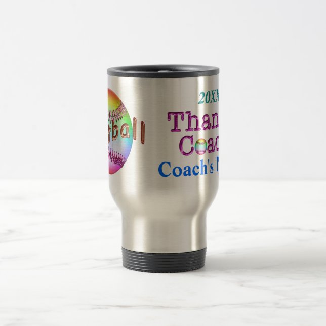 Pretty Personalised Coach Mugs Her NAME and YEAR (Center)