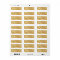 Pretty Personalised Gold Address Return Labels
