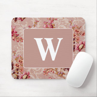 Pretty personalised Luxurious modern vintage pink Mouse Pad