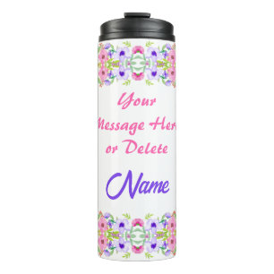 Pretty, Personalised Tumblers with Names for Her, 