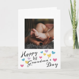 Pretty Photo 1st Grandma's Day Card