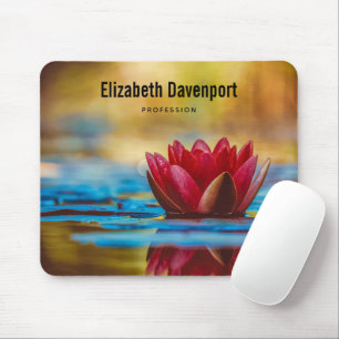 Pretty Photo of a Lotus Flower in a Pond Mouse Pad