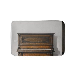 Pretty Piano Artwork Bath Mat