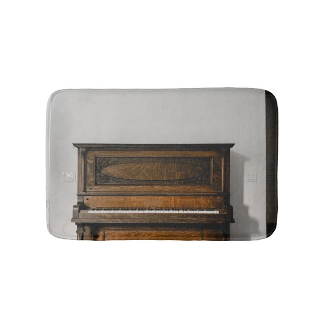 Pretty Piano Artwork Bath Mat (Front)
