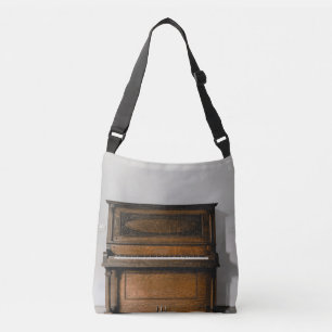 Pretty Piano Artwork Crossbody Bag