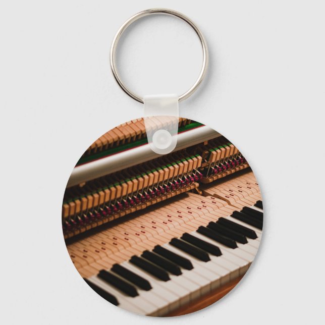 Pretty Piano Artwork Key Ring (Front)