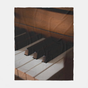 Pretty Piano Fleece Blanket