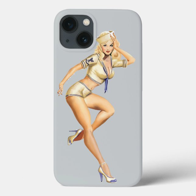 Pretty Pin Up Girl Case-Mate iPhone Case (Back)