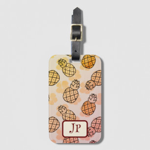 Pretty Pineapples Luggage Tag