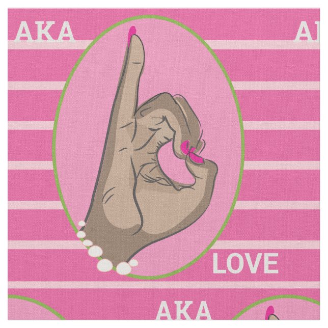 Pretty pink and green fabric (Close Up)