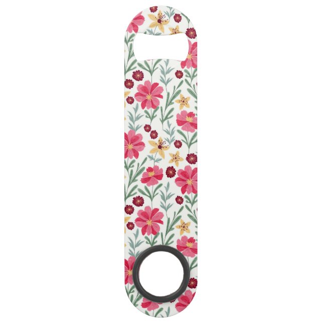 Pretty Pink and Yellow Vintage Floral Pattern (Front)