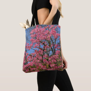 Pretty Pink Azaleas Floral Tote Bag