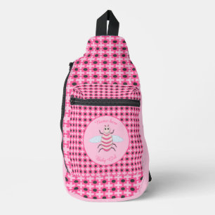 Pretty Pink Baby Girl Bee Custom Sling Bag