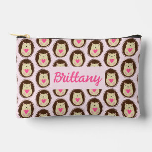 Pretty Pink Baby Girl Hedgehog Custom Accessory Pouch