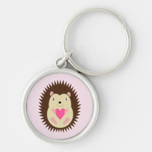 Pretty Pink Baby Girl Hedgehog Key Ring