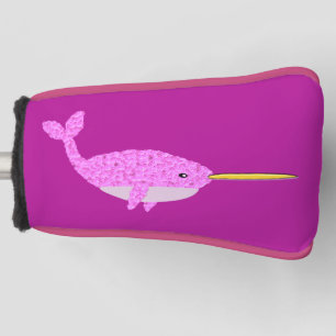 Pretty Pink Baby Girl Narwhal Golf Head Cover